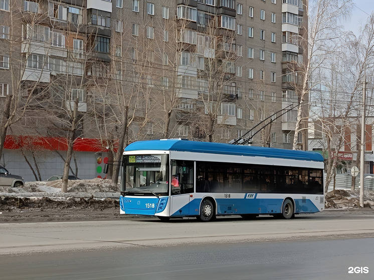 Троллейбус №10 не доезжает до конечной остановки в Новосибирске