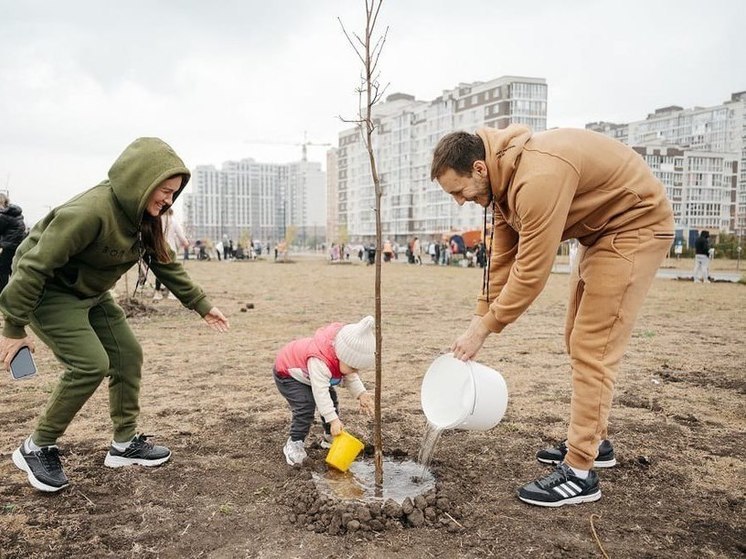 В Липецке провели экологическую акцию «Семейное дерево»