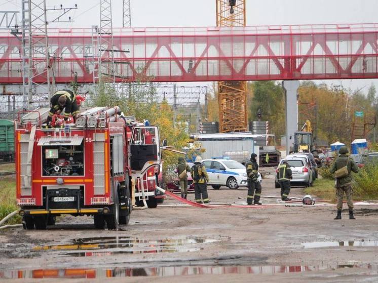 На железнодорожной станции Серпухов прошла тренировка по ликвидации последствий аварии