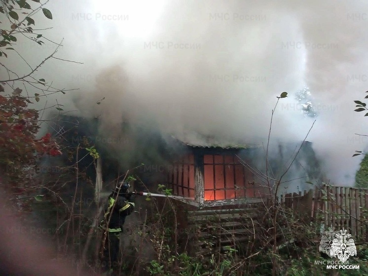 В Вязьме сгорел жилой дом