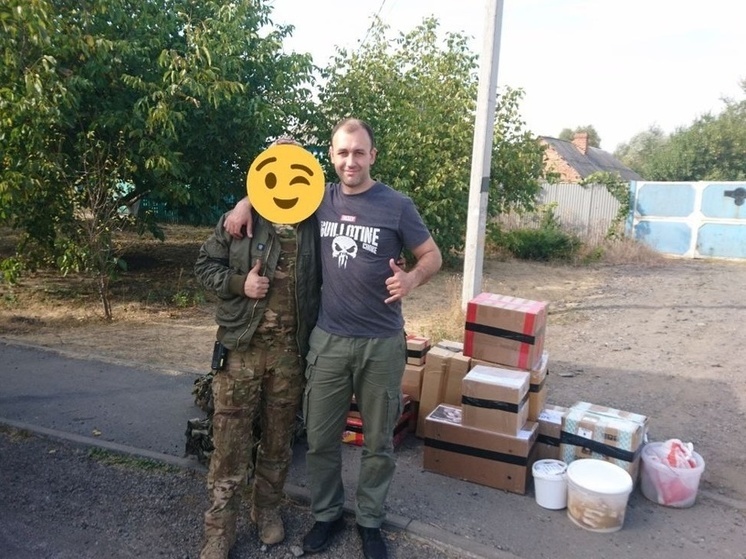 Жителю Оленино Тверской области и его боевым товарищам в зону СВО волонтеры передали гумпомощь