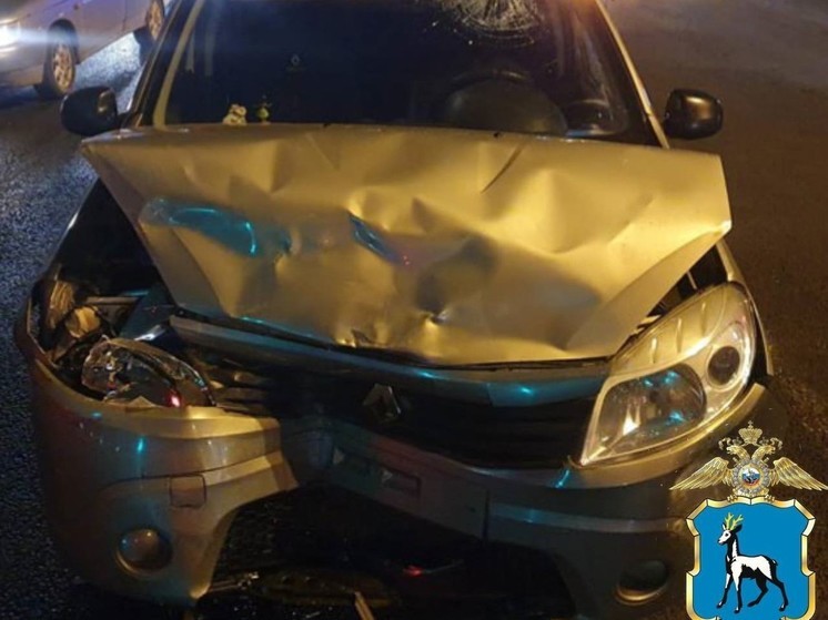 В Самаре на улице Дыбенко в ДТП с тремя авто пострадали два человека 10 октября