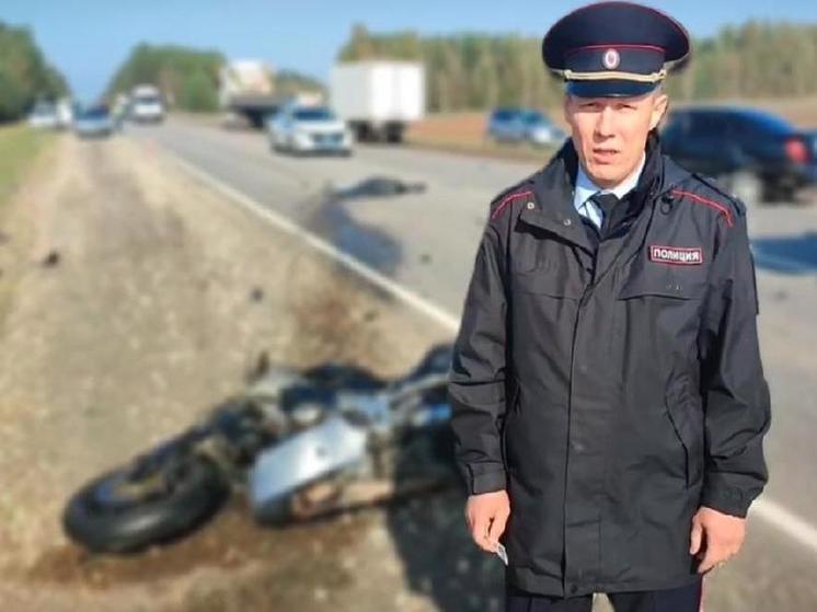 Мотоциклист погиб в аварии на трассе М-3 в Брянской области