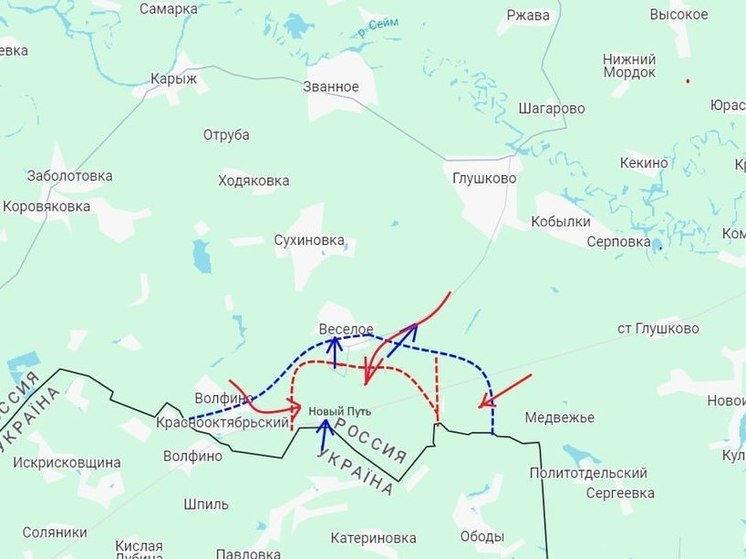 Тульские десантники атаковали ВСУ южнее Веселого в Курской области