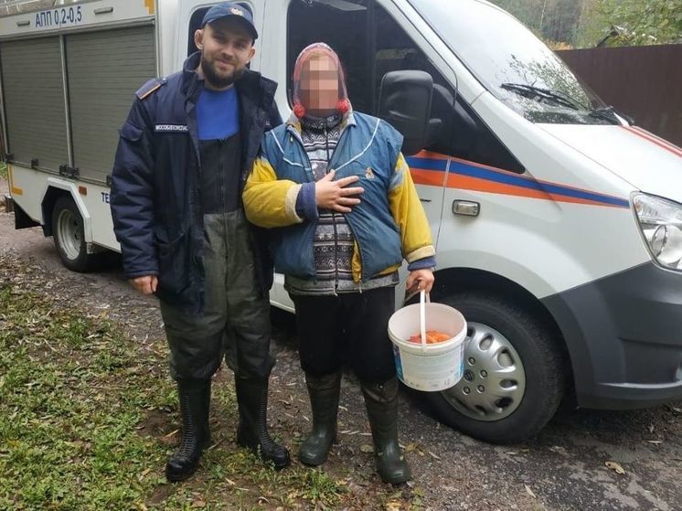 Жительницу Клина, заблудившуюся в лесу, вывели подмосковные спасатели