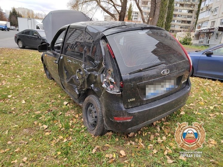 Один взрослый и двое детей пострадали в Уфе в дорожной аварии