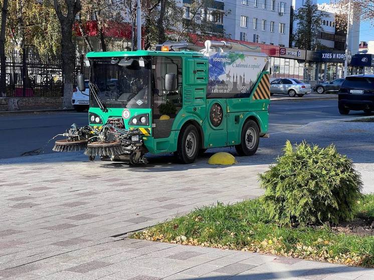 В центре Уфы восстановили тротуары