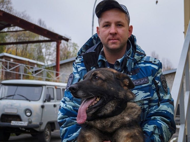 Юных северян познакомили с работой полицейского-кинолога