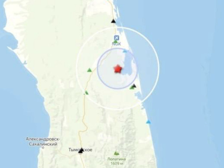 На севере Сахалина произошло землетрясение магнитудой 2 балла