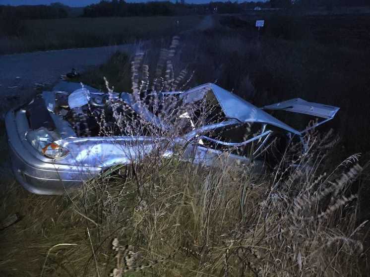 Водитель ВАЗ съехал в кювет и опрокинулся на трассе Кимовск – Таболо