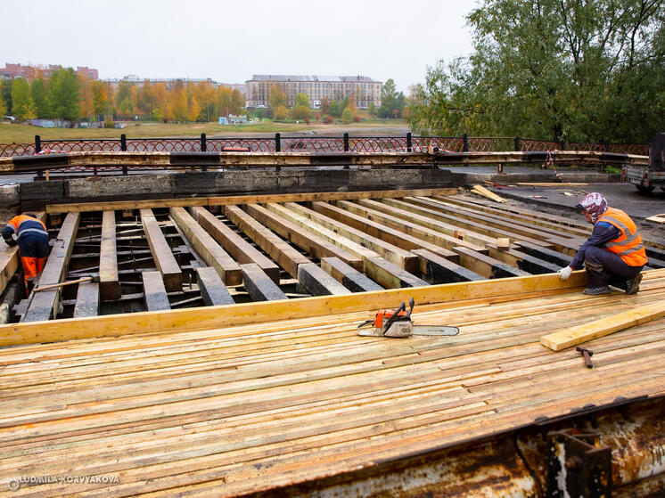 Асфальтировать мост на Луначарского в Петрозаводске начнут в среду