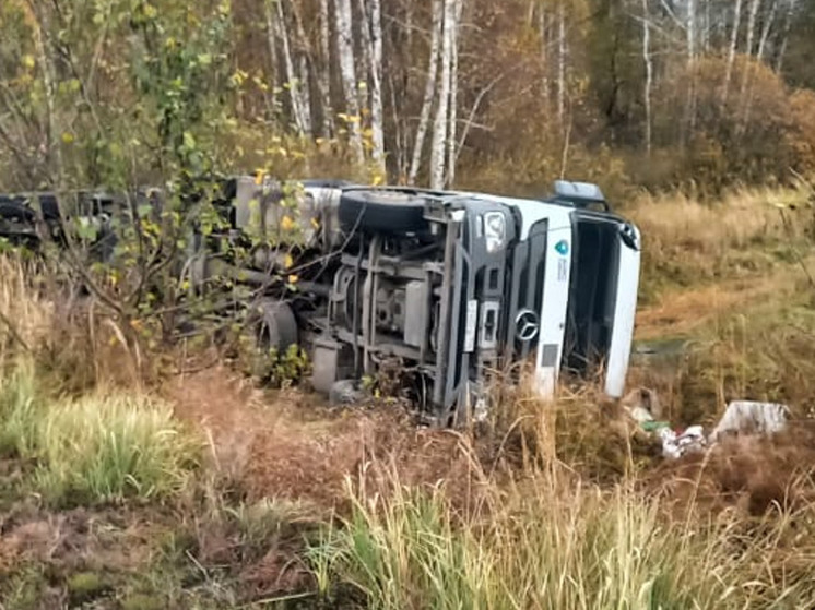 Водитель тягача Mercedes-Benz Actros пострадал в Кимовском районе