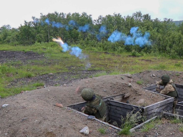 Морские пехотинцы прошли учения с боевой стрельбой на полигоне Заполярья