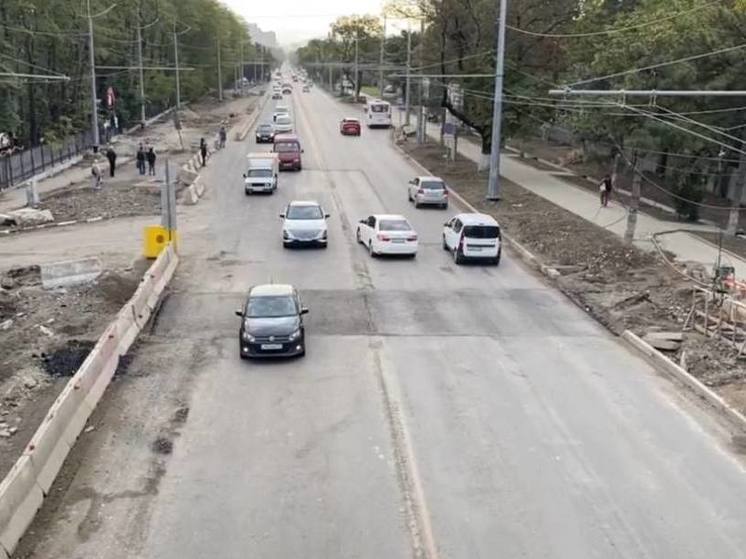 В Новороссийске продолжается реконструкция развязки на «Лукойле»