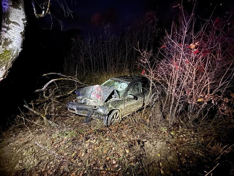 Водитель Skoda Octavia пострадал в ДТП на трассе Алексин – Малое