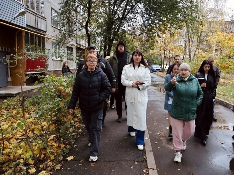 С жильцами дома на улице Центральной провела встречу заместитель главы Серпухова Татьяна Орлова