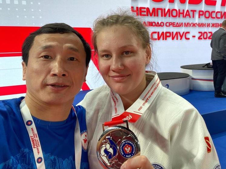 Надежда Татарченко из Ленского района завоевала серебро на чемпионате России по дзюдо