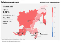 В сентябре годовая инфляция в Забайкальском крае замедлилась до 9,82% после 10,52% в августе, при этом умеренно дорожали медикаменты, подержанные иномарки и стройматериалы