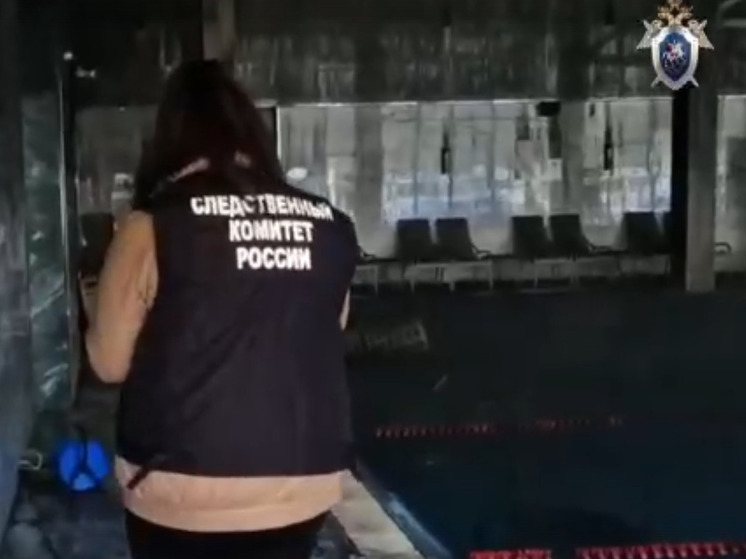 СК опубликовал видео с места пожара в спа-комплексе "Притомье"