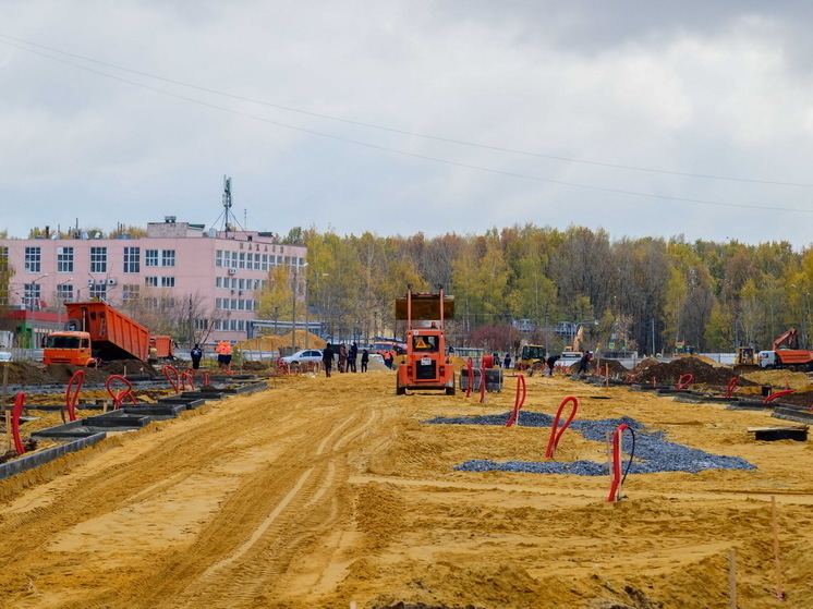 В Йошкар-Оле продолжается строительство бульвара на улице Чернякова