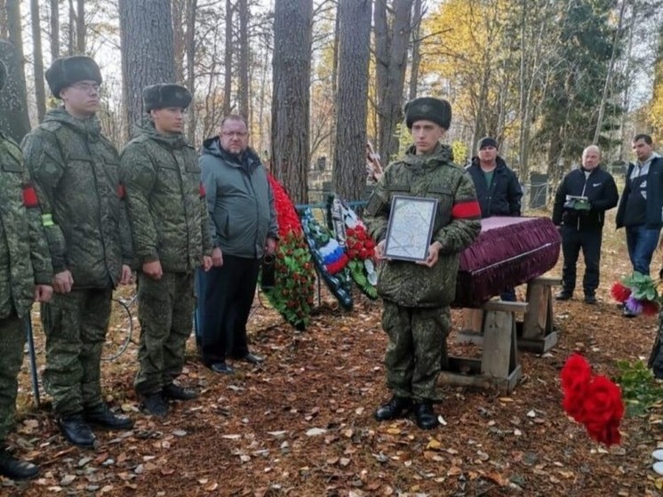 В Прионежском районе простились с погибшим на СВО бойцом