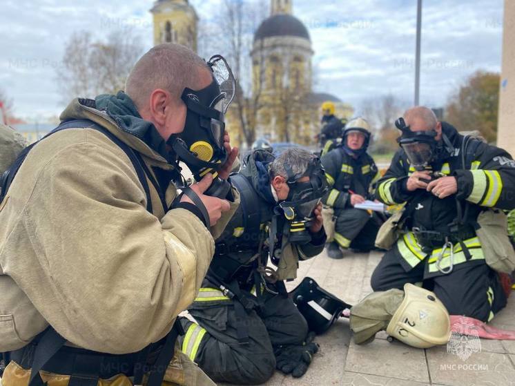 Учения по тушению пожара прошли в Мосальске