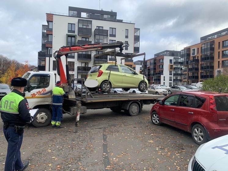 Водителю в Петрозаводске придется искать автомобиль на штрафстоянке