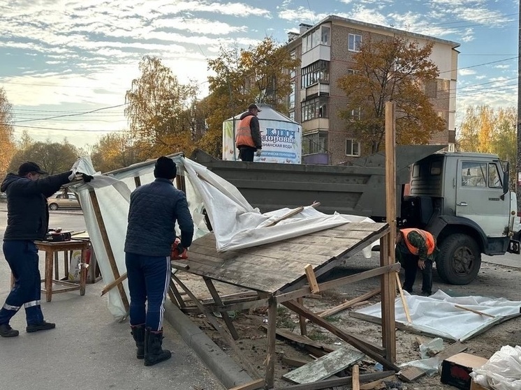 В брянской Бежице ликвидировали две точки незаконной торговли