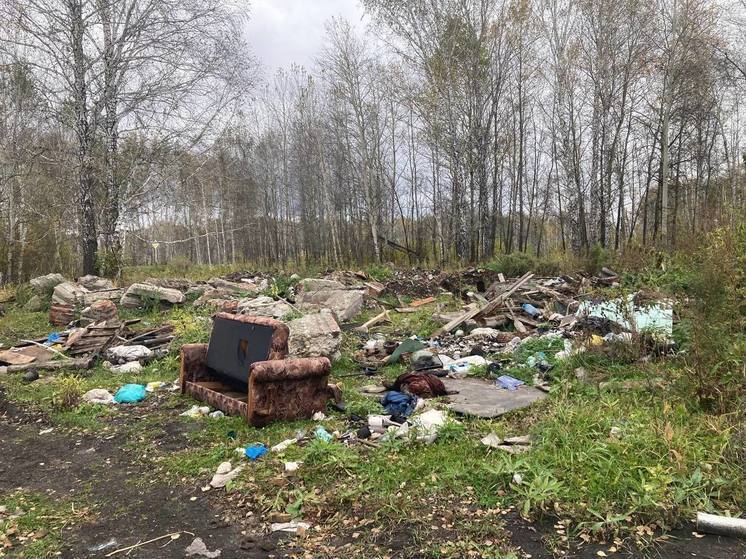 Под Новосибирском ликвидировали нелегальную свалку