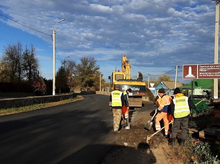 Ремонт шести километров дороги под Липецком подходит к концу