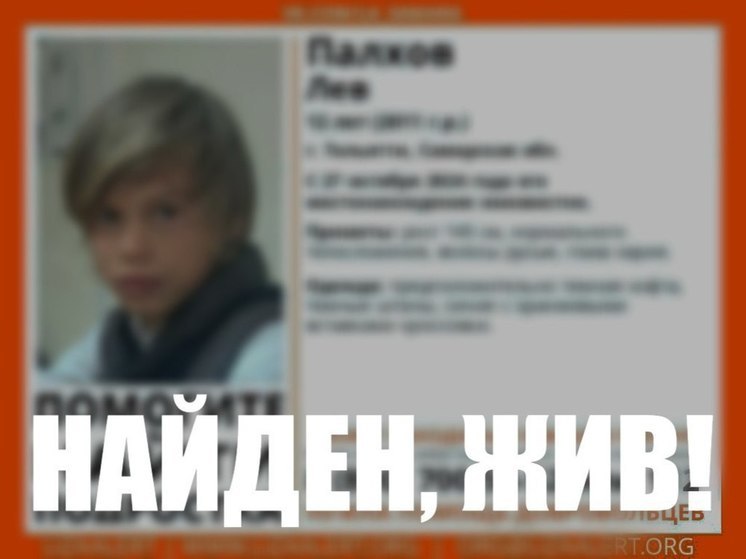 В Самарской области нашли пропавшего 27 октября подростка