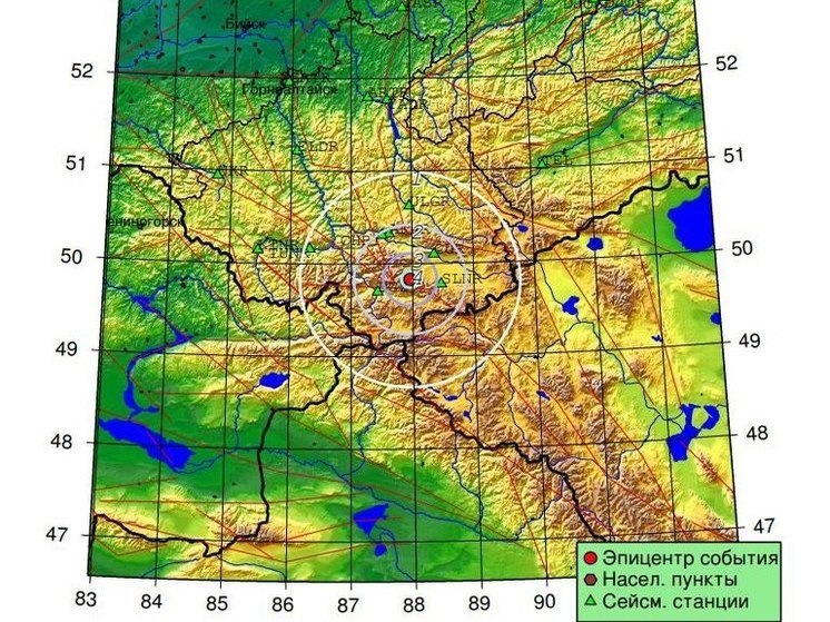 На Алтае снова произошло землетрясение