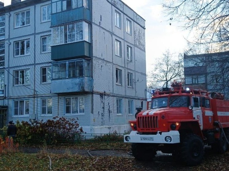 В тульском поселке Куркино при пожаре в квартире погиб мужчина