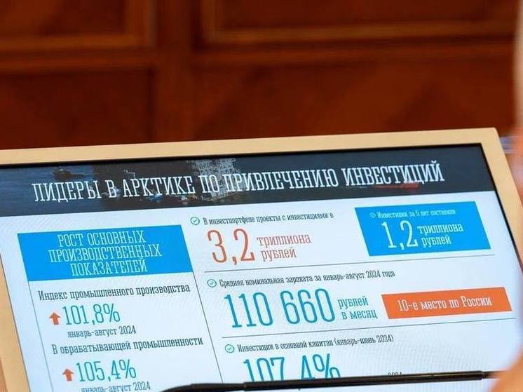 Почти 100 млрд рублей инвестировали за год в Мурманскую область