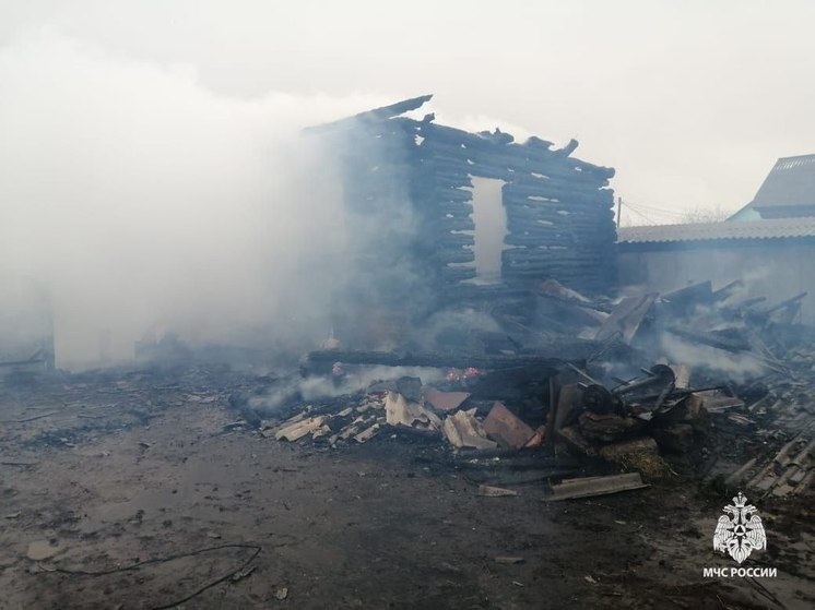 В Башкирии сгорел дом многодетной семьи, хозяин жилища погиб