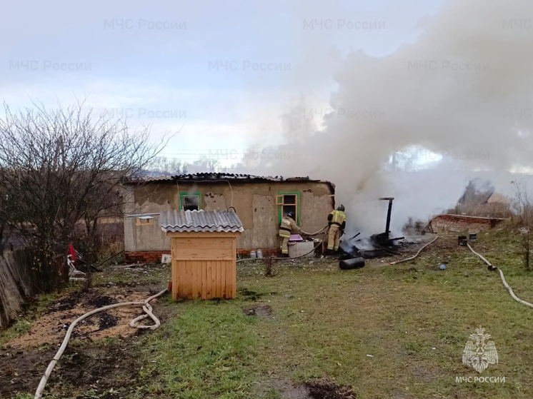 Орловские огнеборцы потушили масштабное возгорание в селе Звягинки