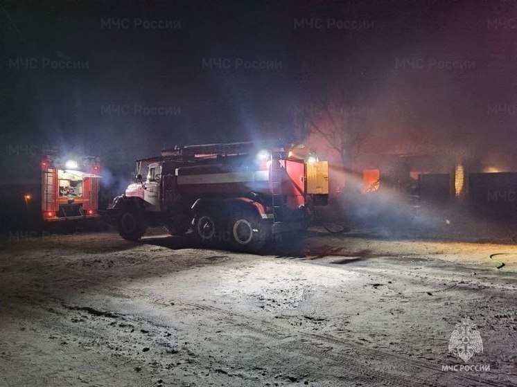 В брянском селе Хоромное сгорели дом, гараж и хозпостройка