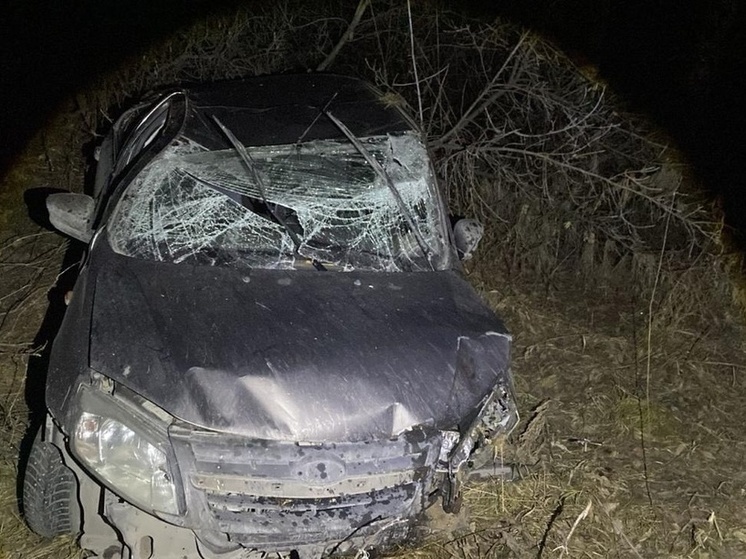 Ребёнок пострадал в ДТП с опрокидыванием автомобиля под Омском
