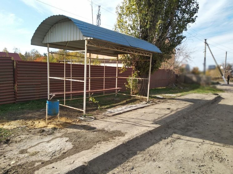 В Пологах на Запорожье установили остановку общественного транспорта ко Дню народного единства