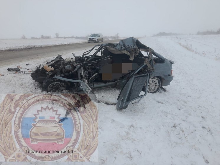 В Федоровском районе столкнулись КамАЗ и ВАЗ, водитель погиб