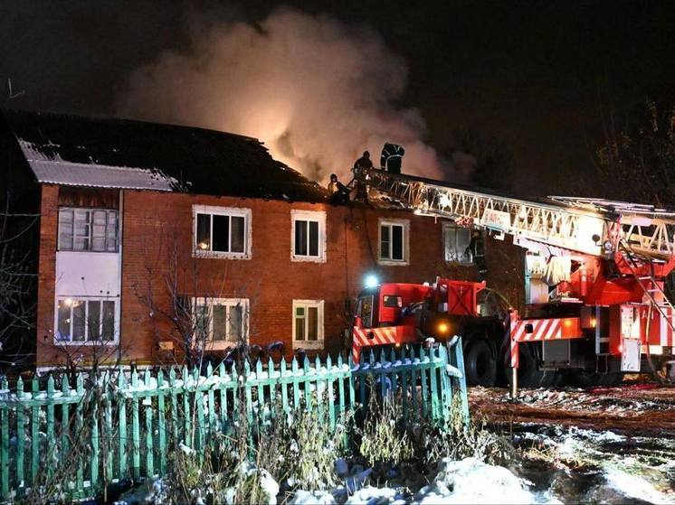 На месте пожара в Большом Серпухове обнаружен погибший