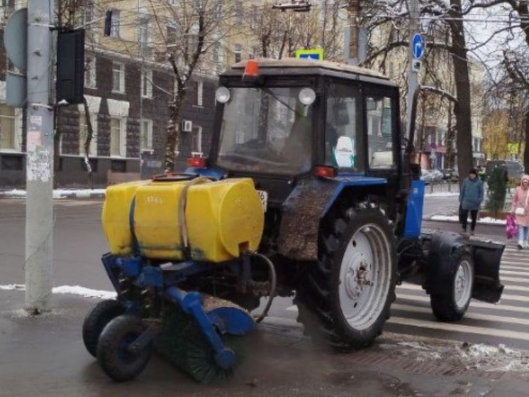 Более 10 тонн реагента использовали в Туле для обработки дорог