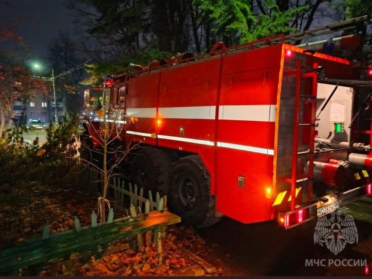 Два десятка человек эвакуировали из горящей многоэтажки под Липецком