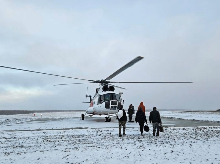 Новая площадка в Оксино приняла первую винтокрылую машину