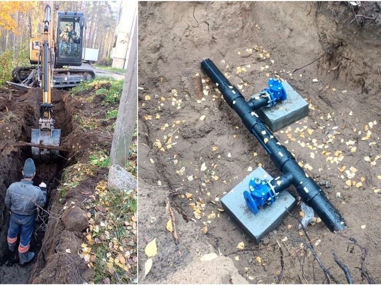 В поселке Песочное заменят более двух километров водопровода