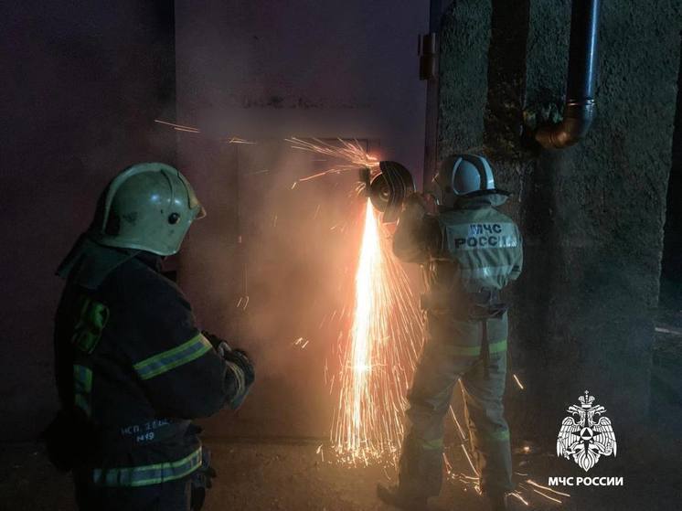 В Тверской области сотрудники МЧС спасли в горящем гараже «ВАЗ»