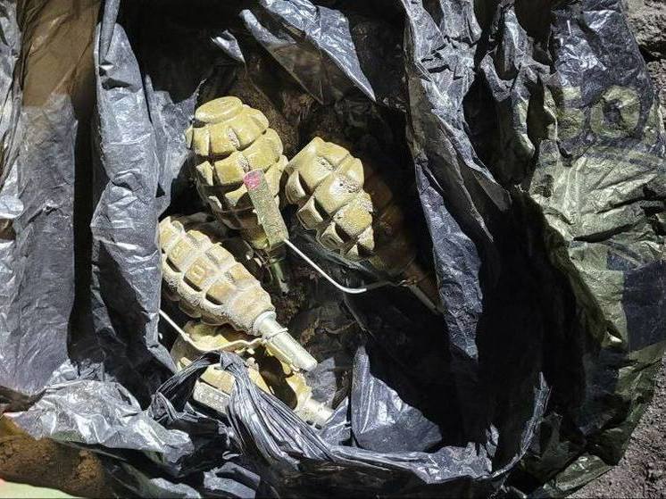 В заброшке на Запорожье найден схрон с оружием и боеприпасами