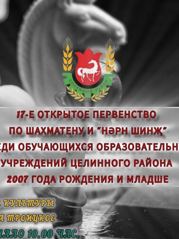 В районе Калмыкии школьников ждут состязания по шахматену