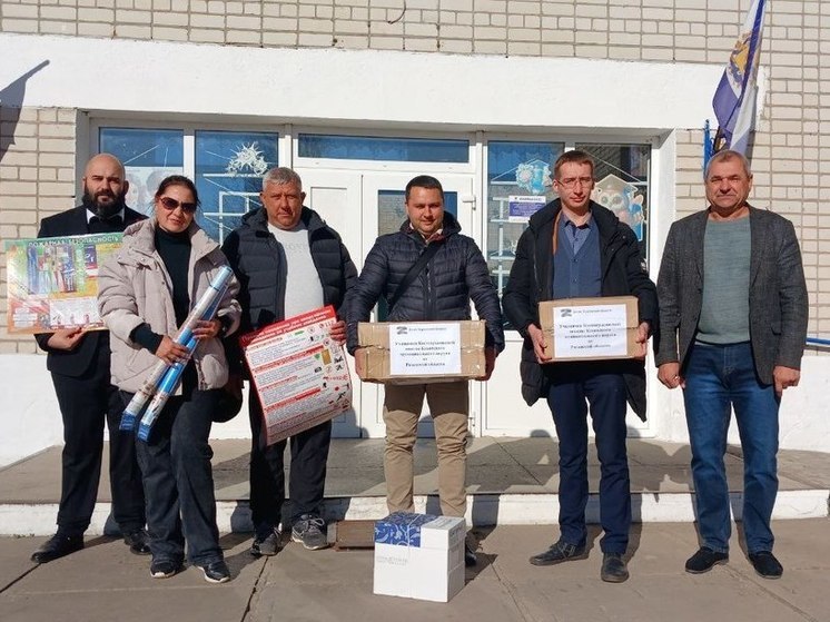 Рязанцы доставили гумпомощь в школу на Херсонщине