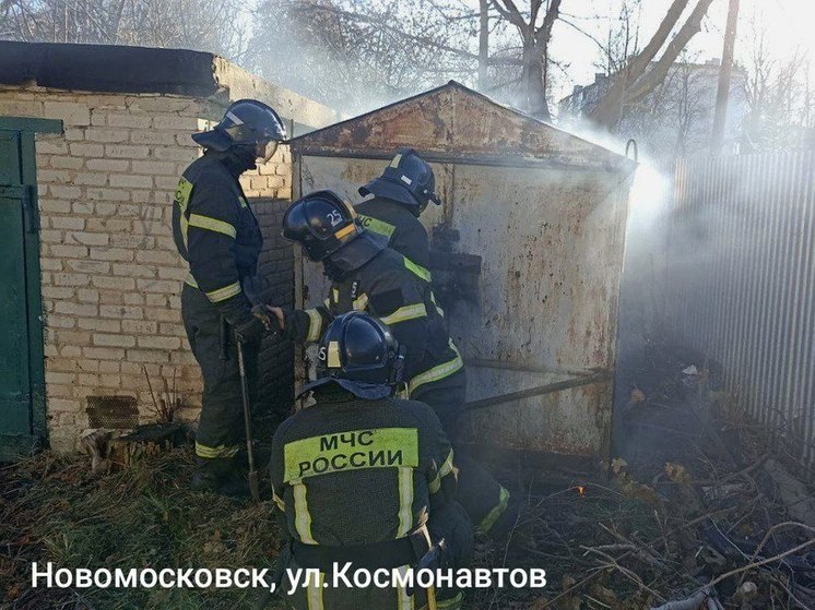 Автомобиль и два строения горели в Тульской области 9 ноября